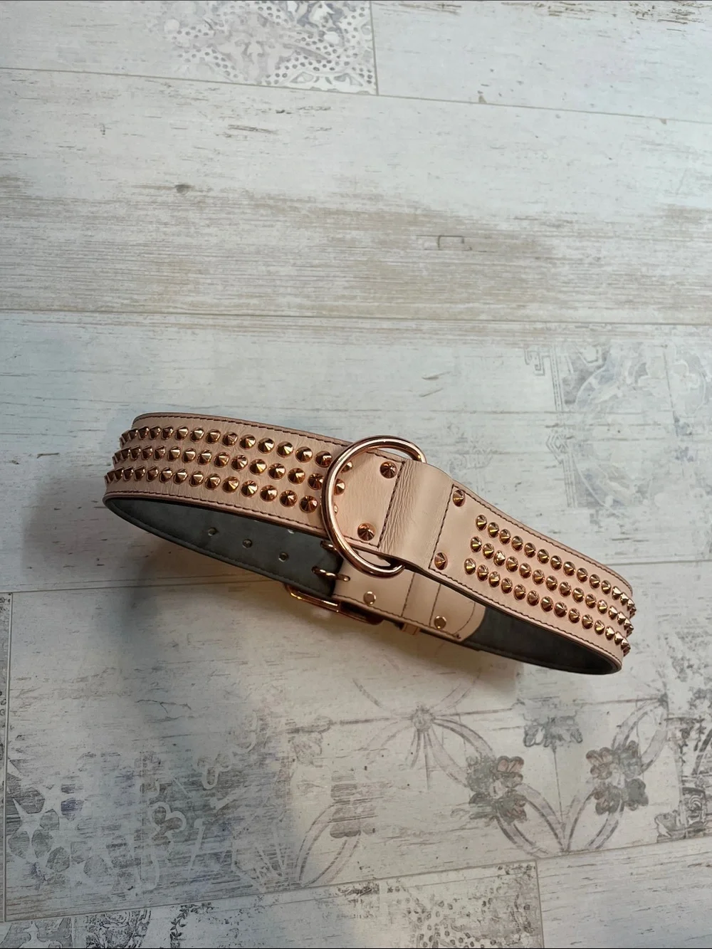 Petco Pink and Rose Gold Studded Dog Collar